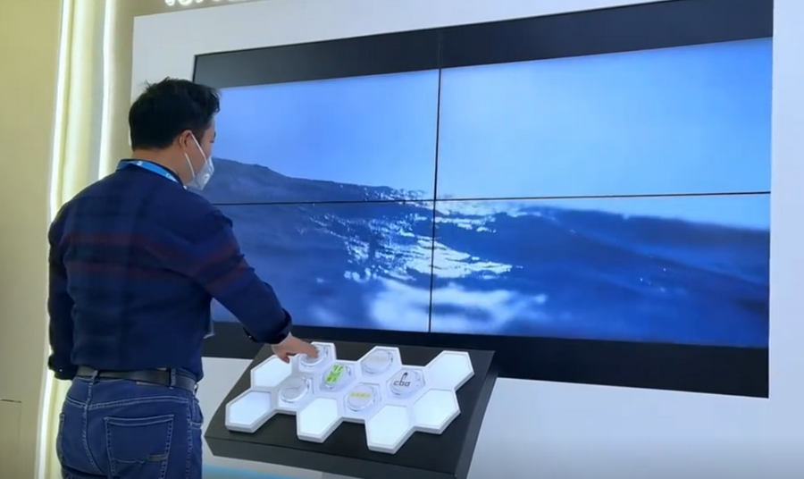 展厅物理按钮屏幕互动 按钮互动感应软件 按钮交互系统